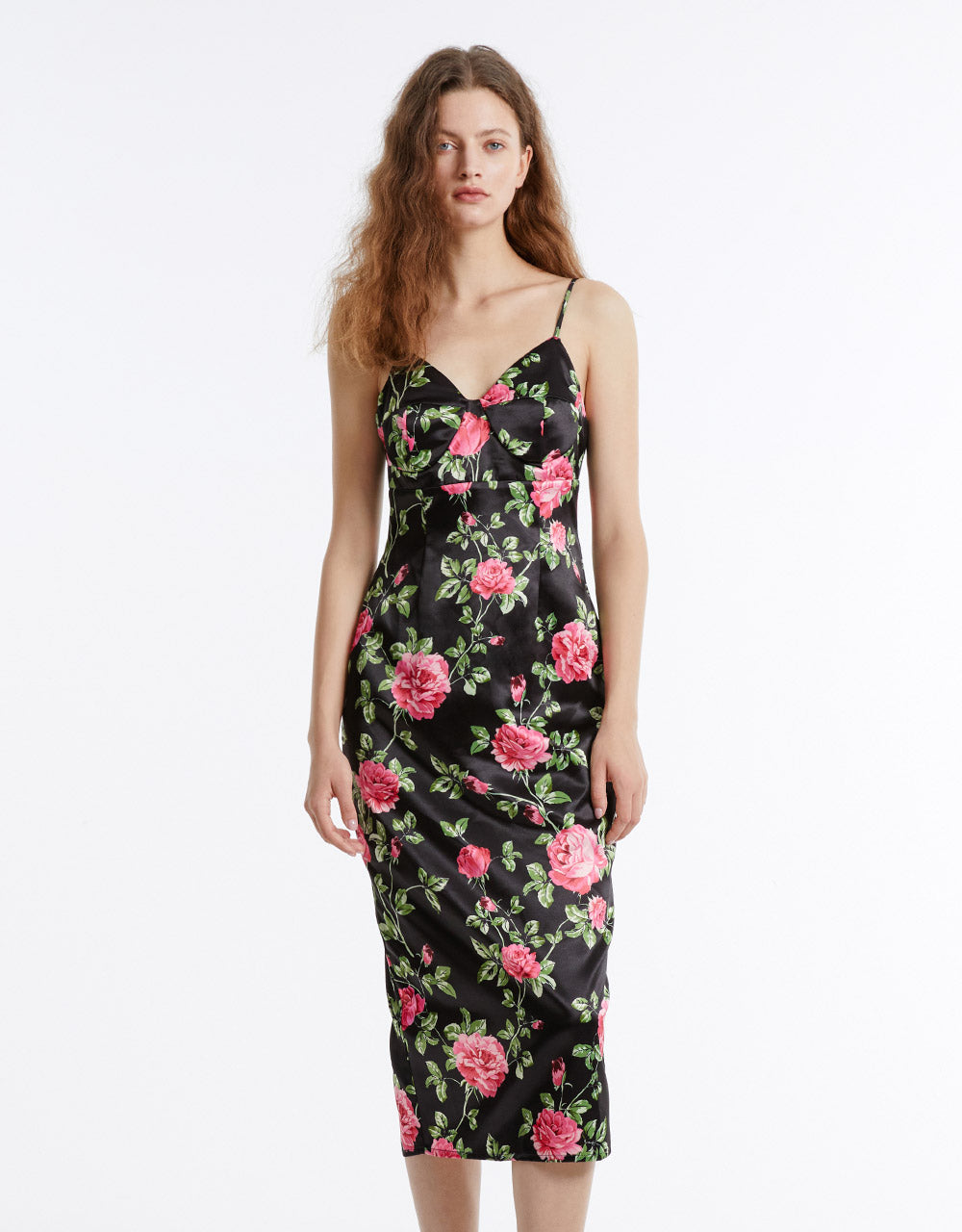 Floral Print Strappy Dress