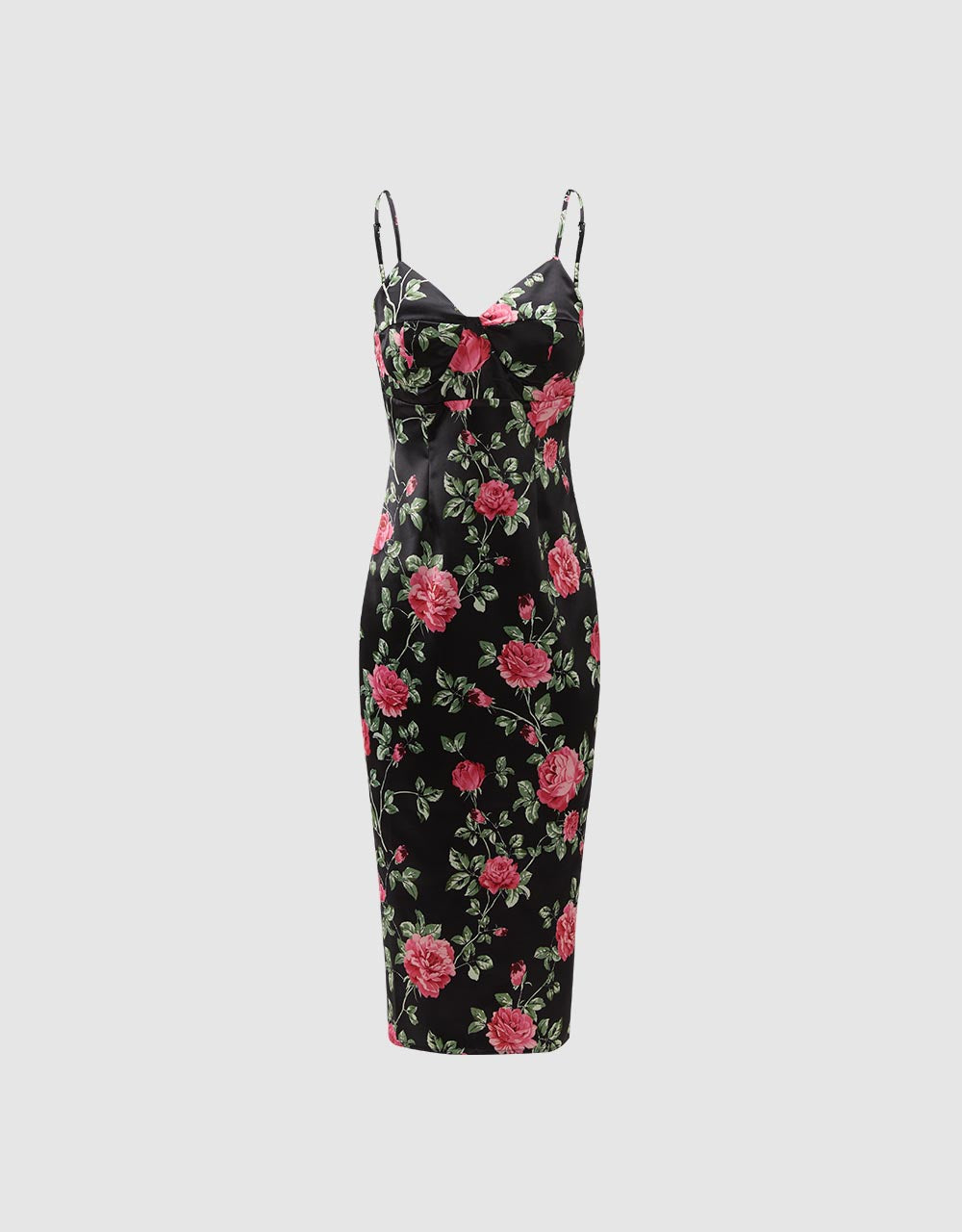 Floral Print Strappy Dress