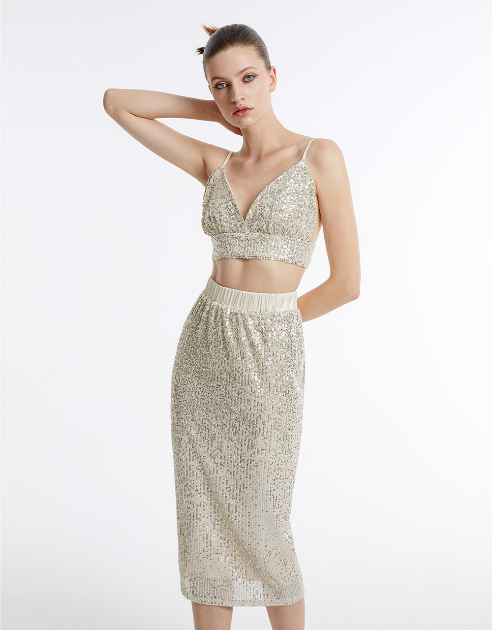 Sequined Maxi Skirt