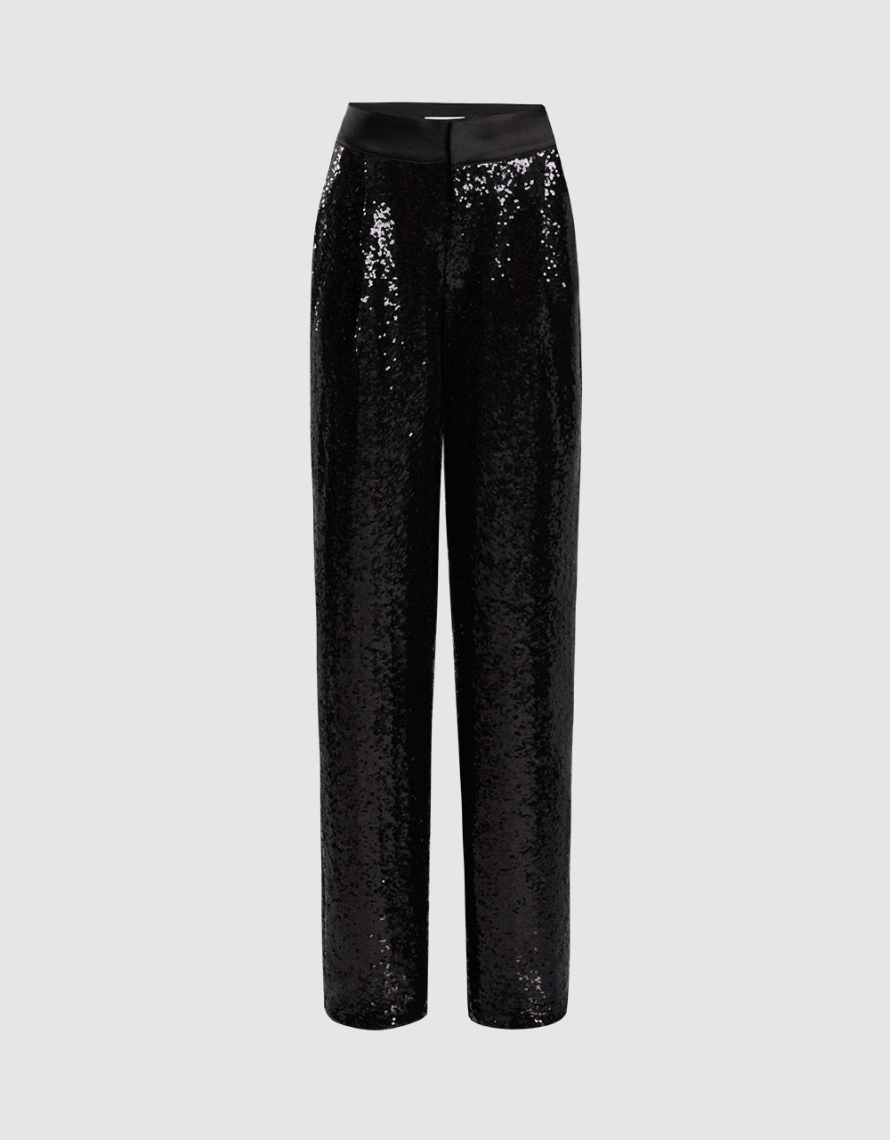 High Waist Flare Pants With Sequins