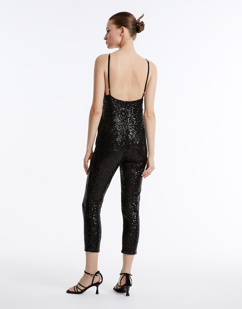 Sequined Strappy Jumpsuit
