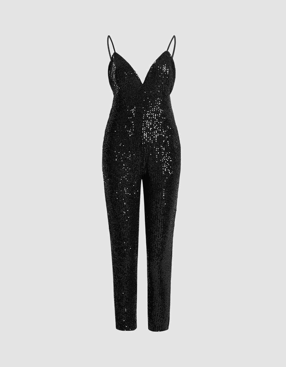 Sequined Strappy Jumpsuit