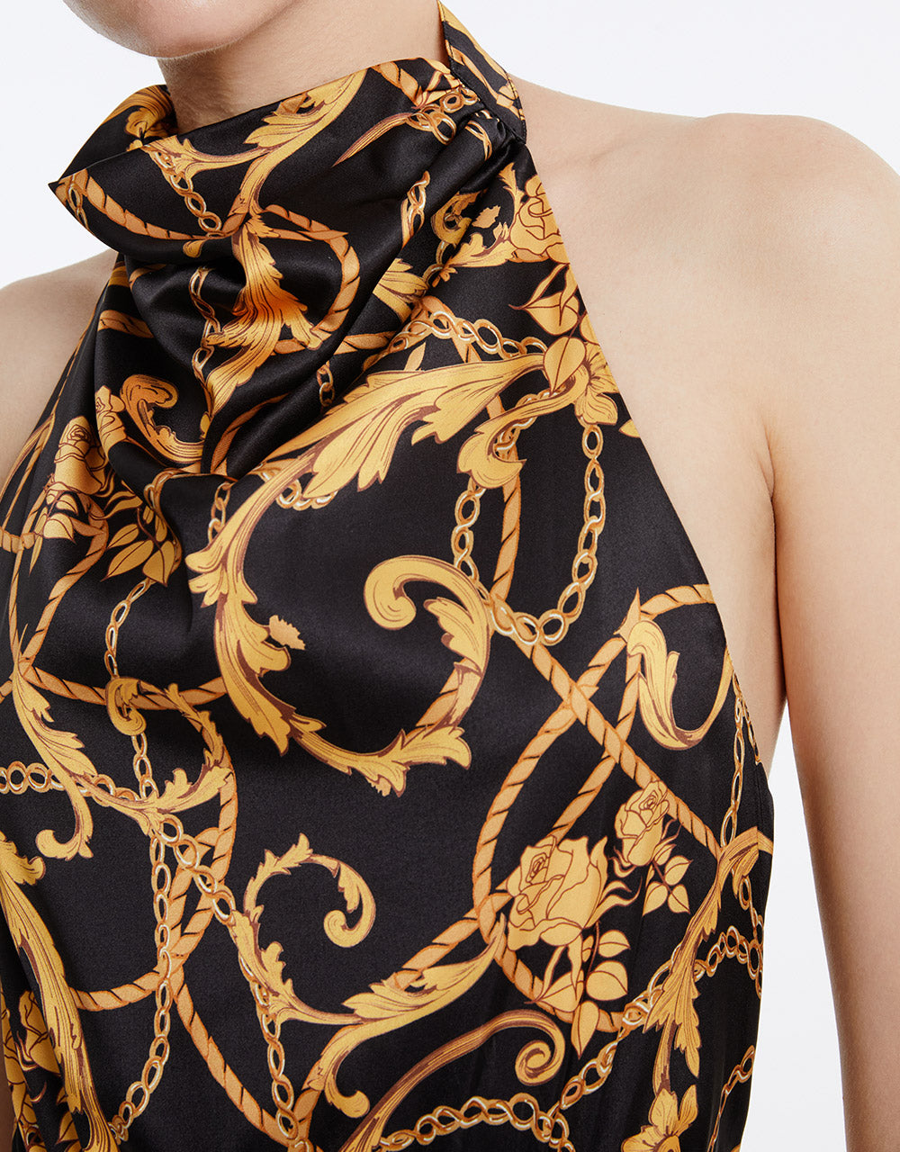 Printed Halter Dress