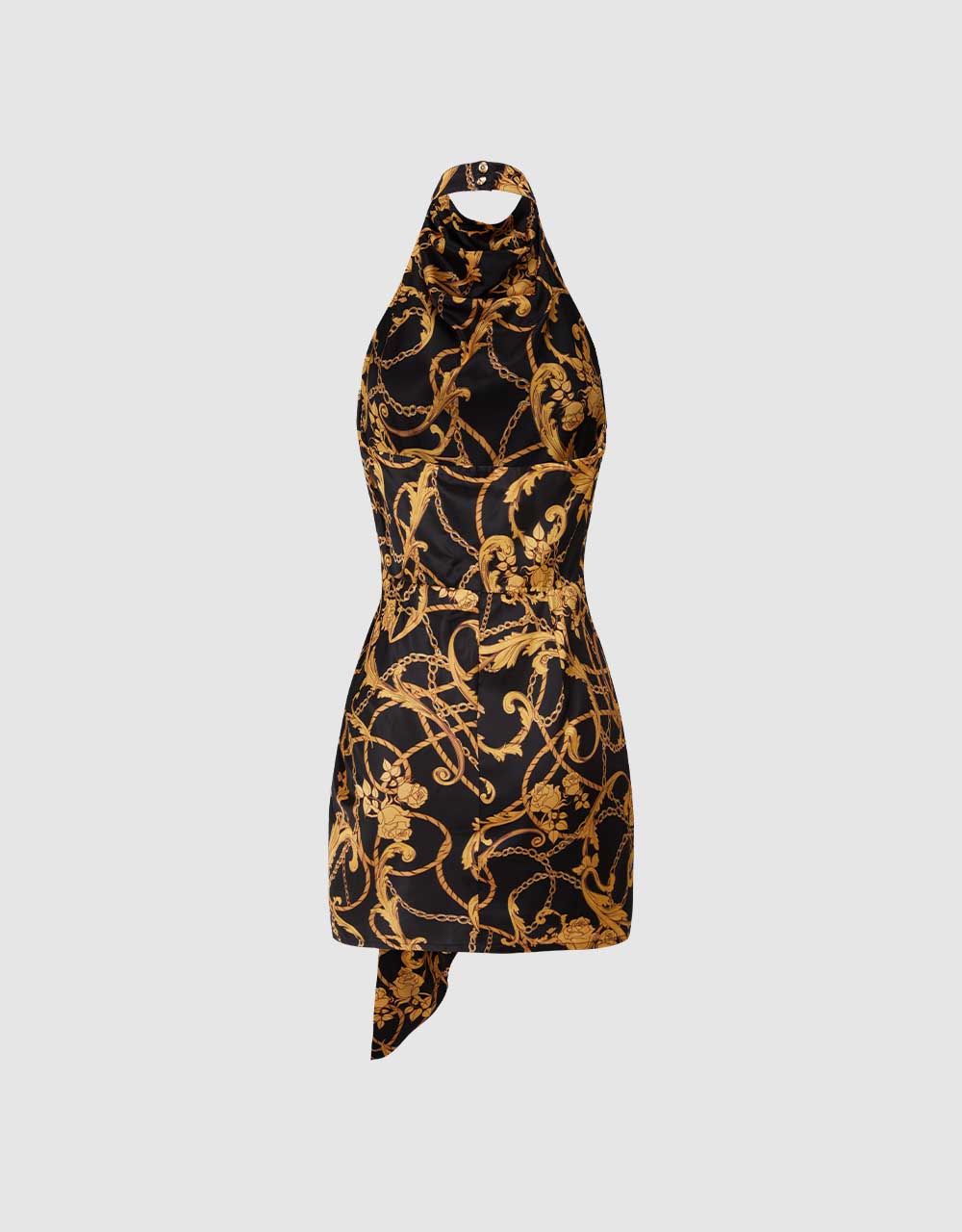 Printed Halter Dress