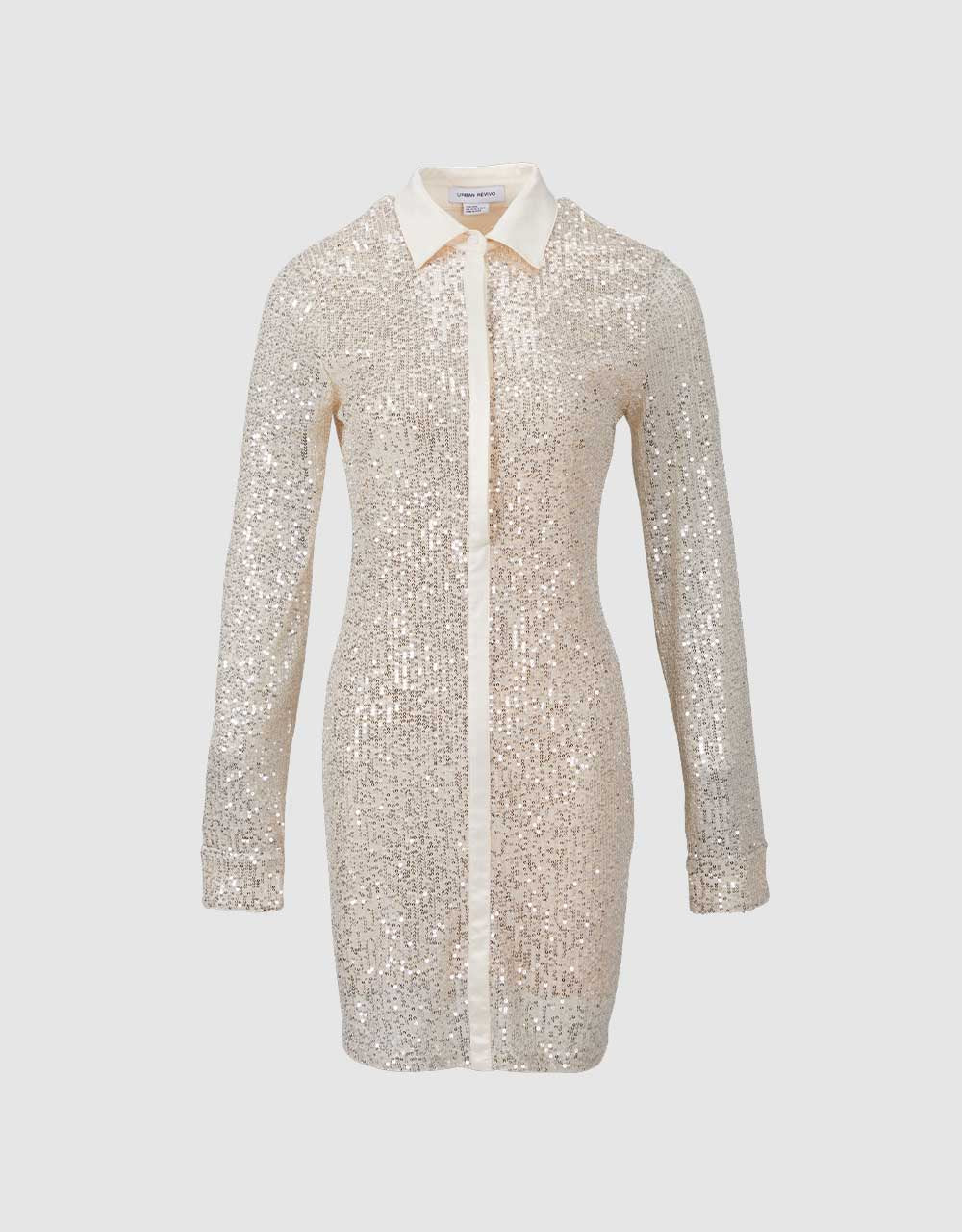 Combination Sequined Dress