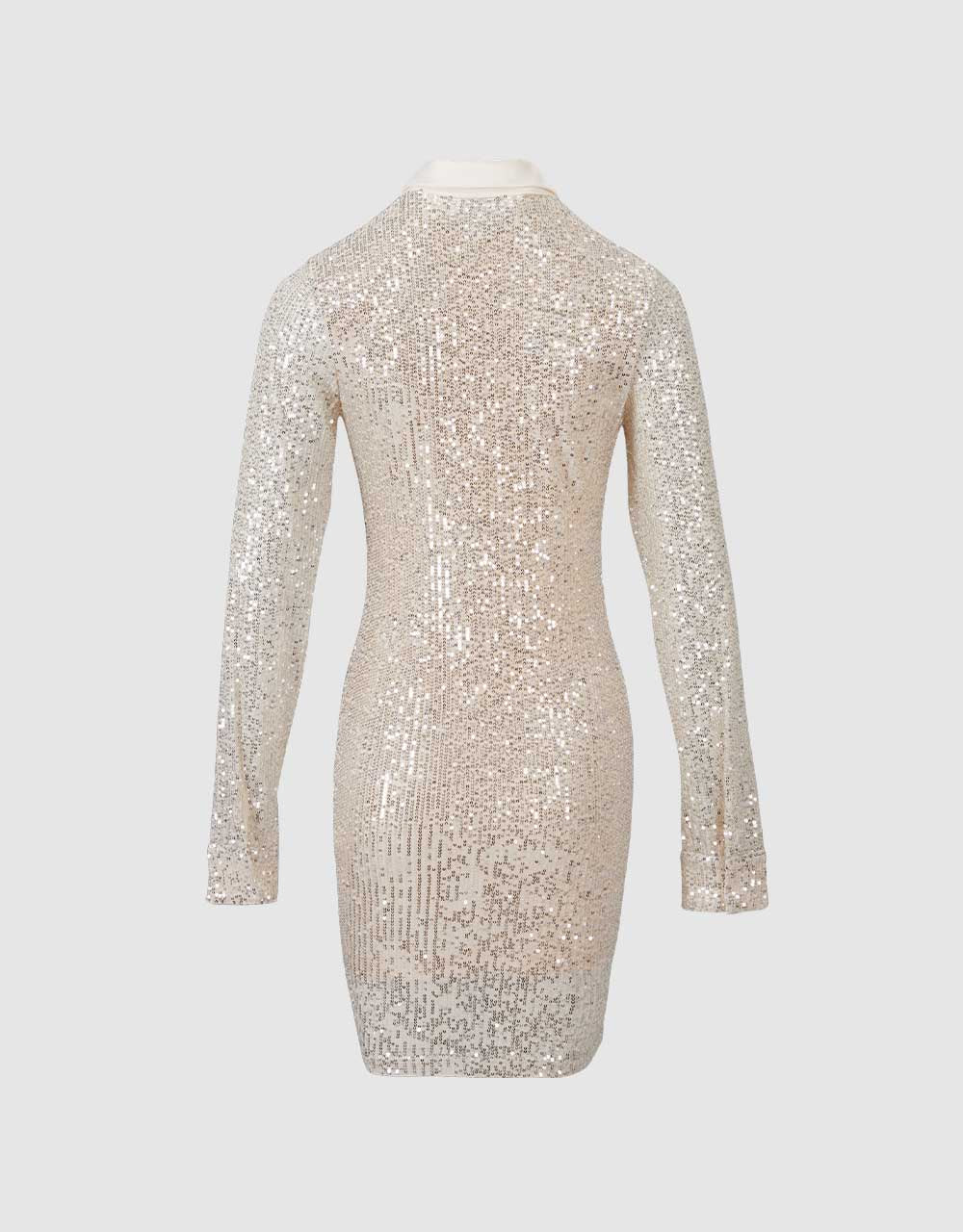 Combination Sequined Dress
