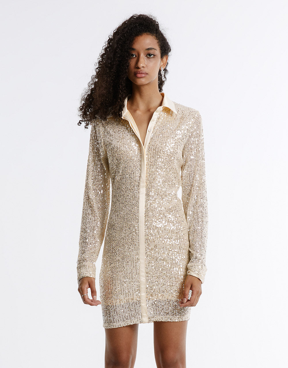 Combination Sequined Dress