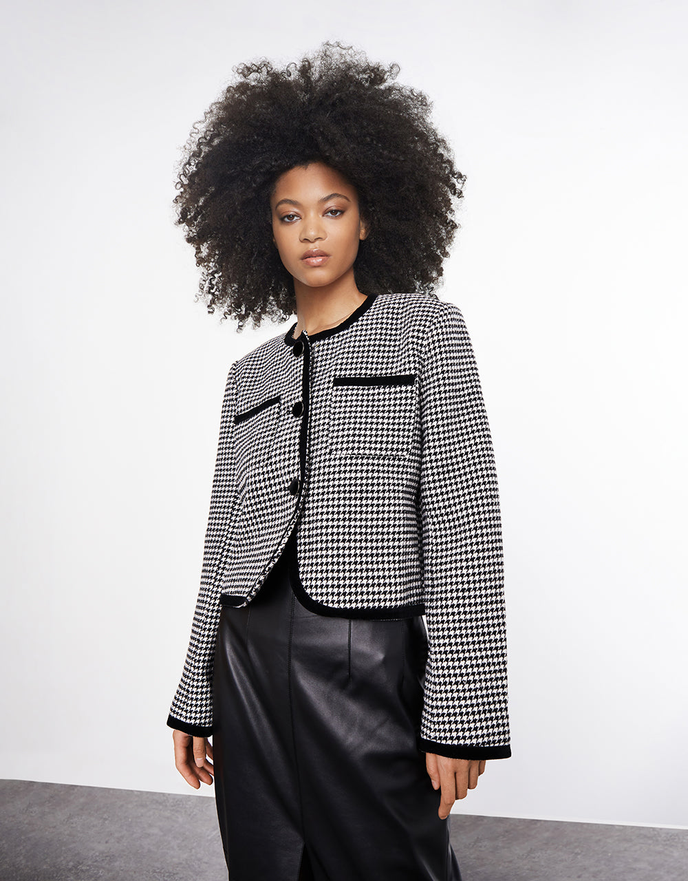 Patch Pocket Tweed Jacket