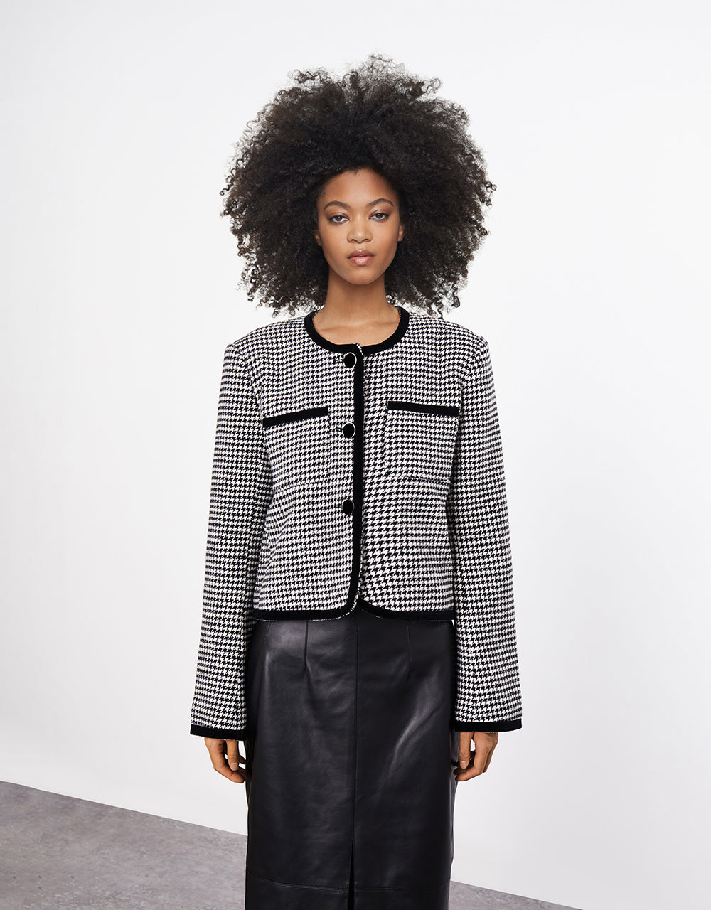 Patch Pocket Tweed Jacket