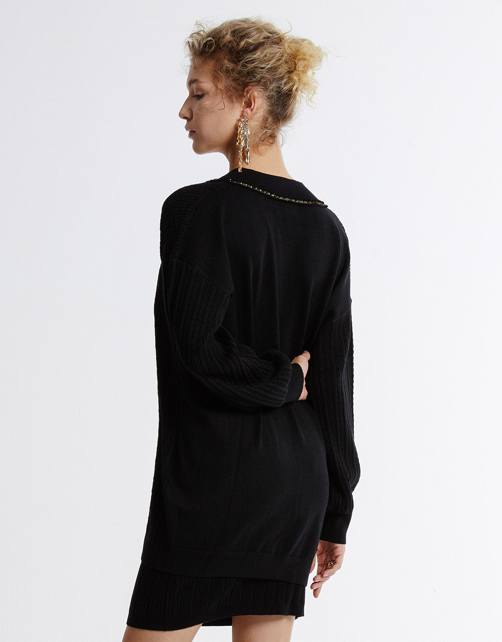 Contrast Trim Cardigan