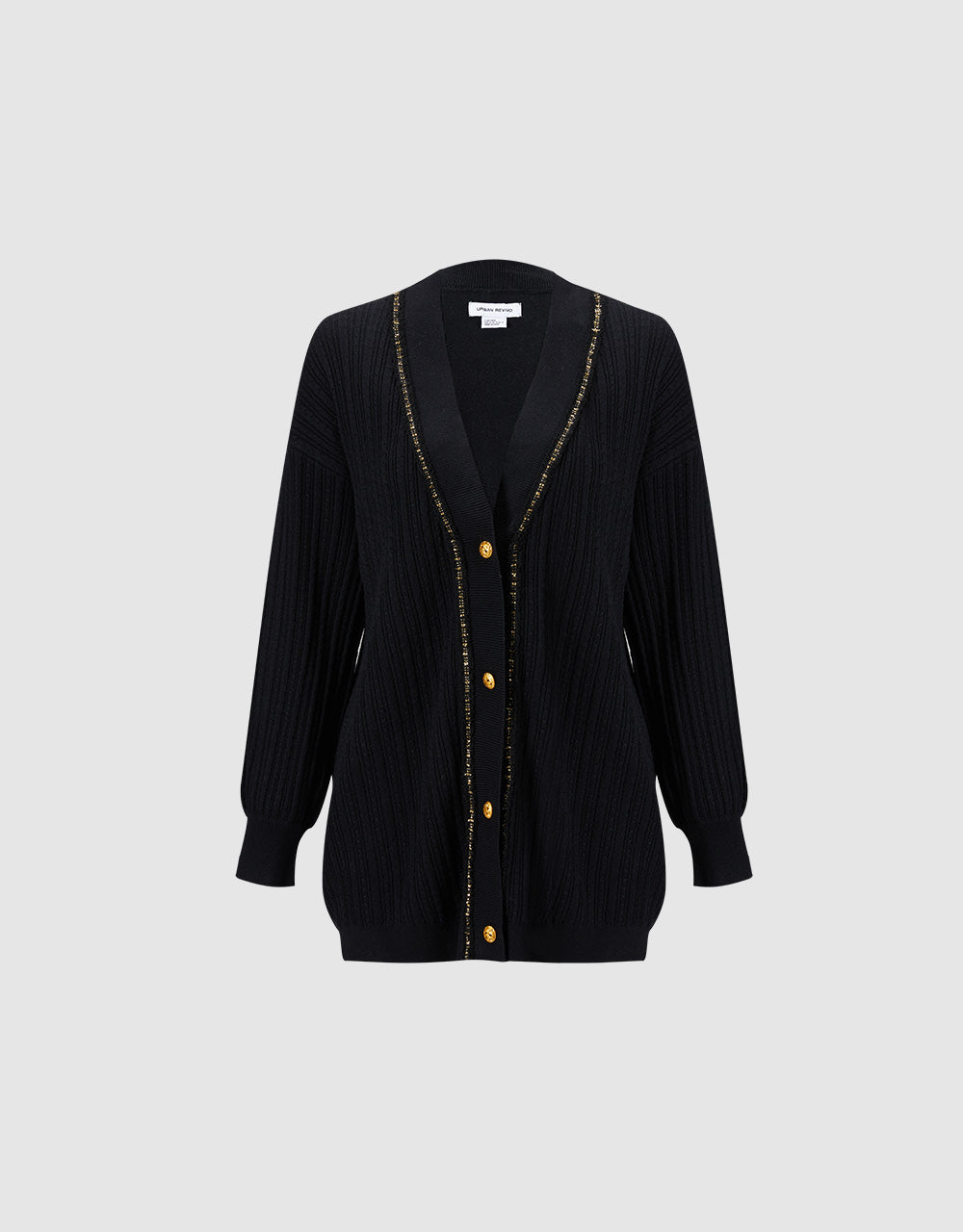 Contrast Trim Cardigan