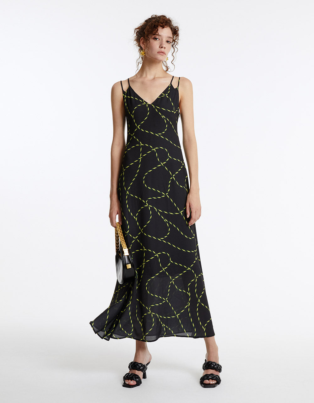 Printed Strappy Dress