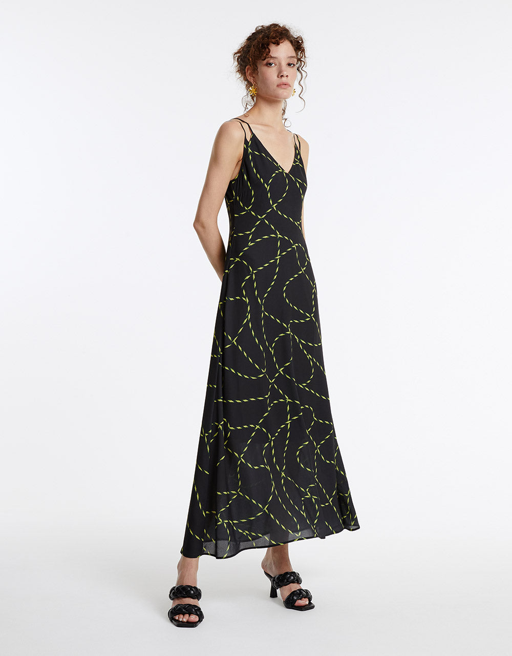 Printed Strappy Dress