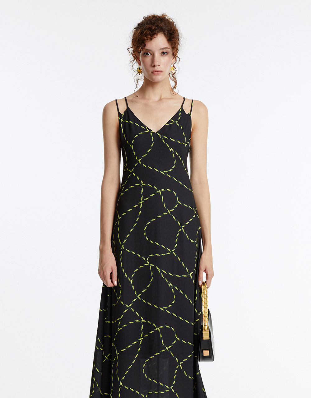 Printed Strappy Dress