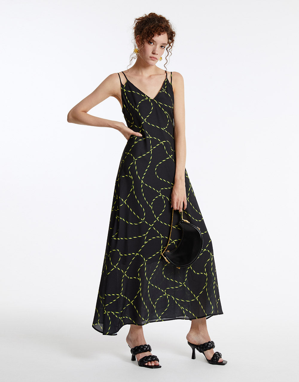 Printed Strappy Dress