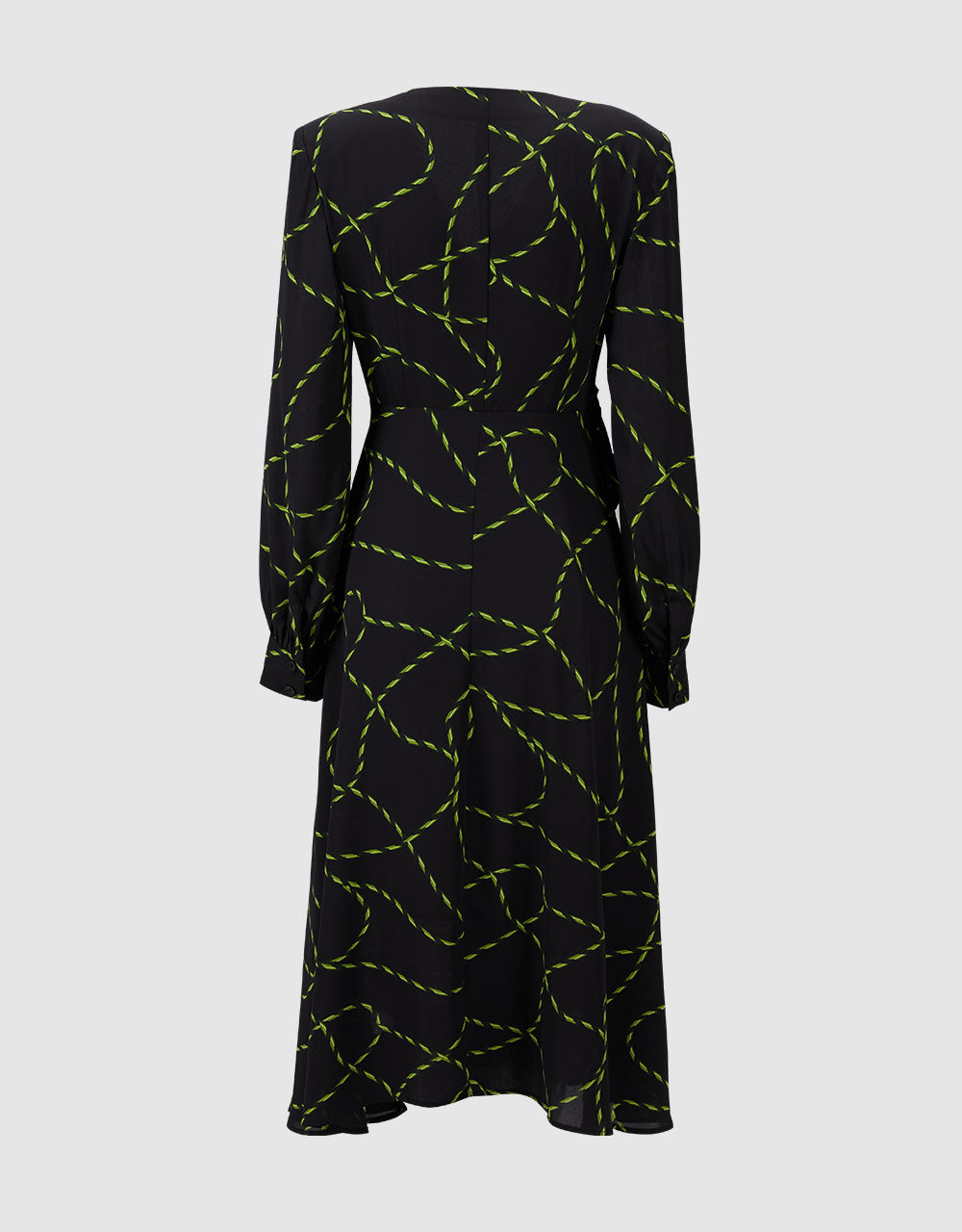 Printed Ruched Wrap Dress
