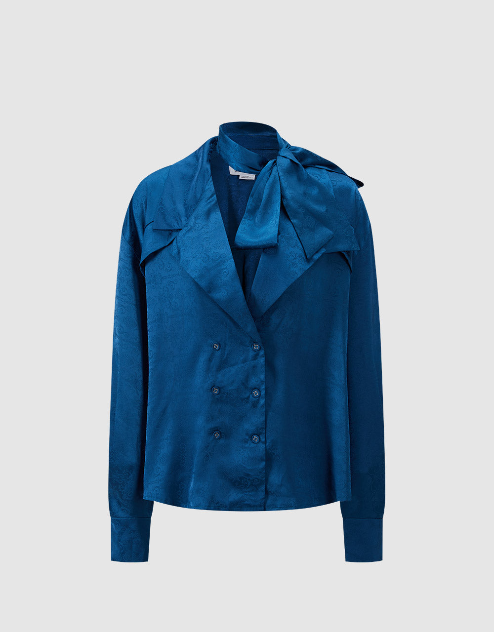 Jacquard Bow Detail Shirt
