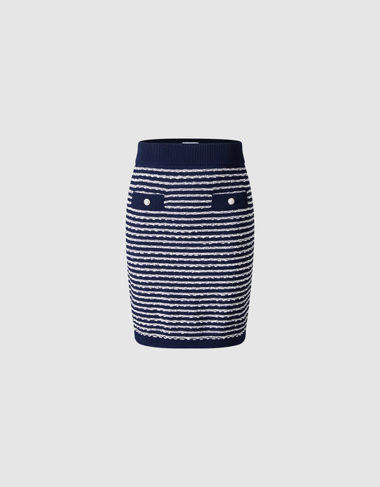 Striped Knitted Skirt