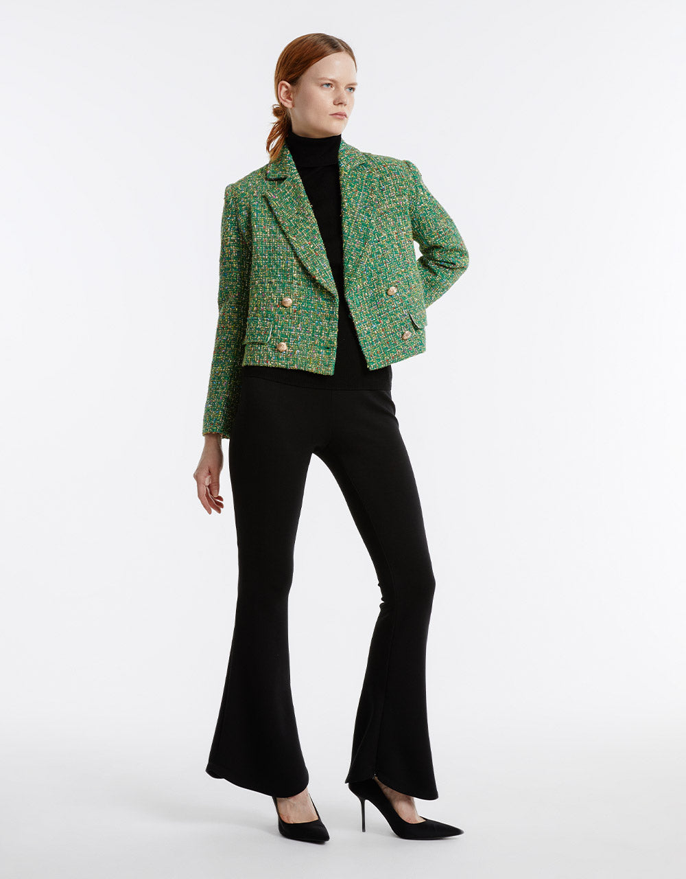 Tweed Cropped Blazer