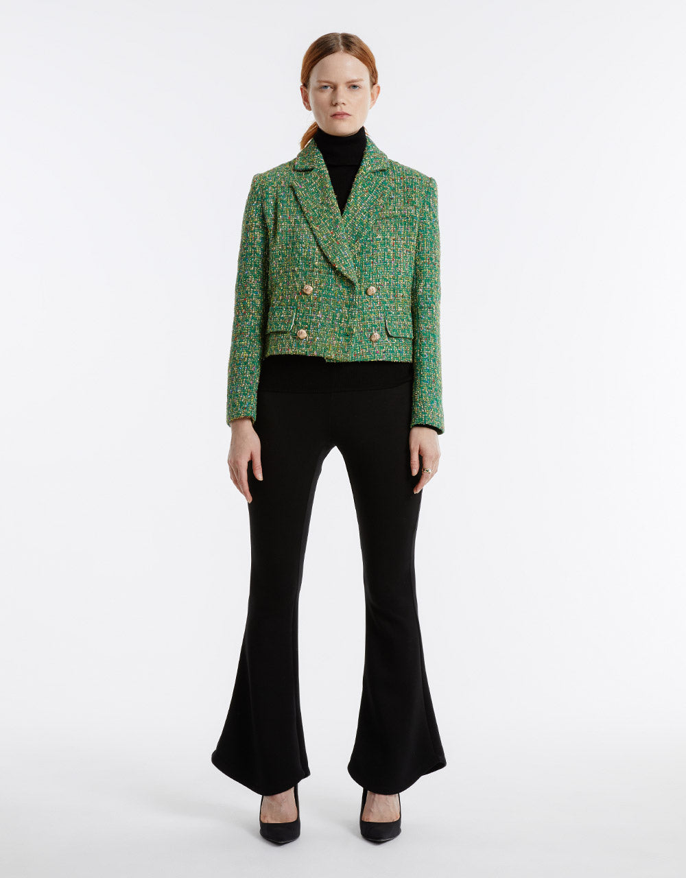 Tweed Cropped Blazer