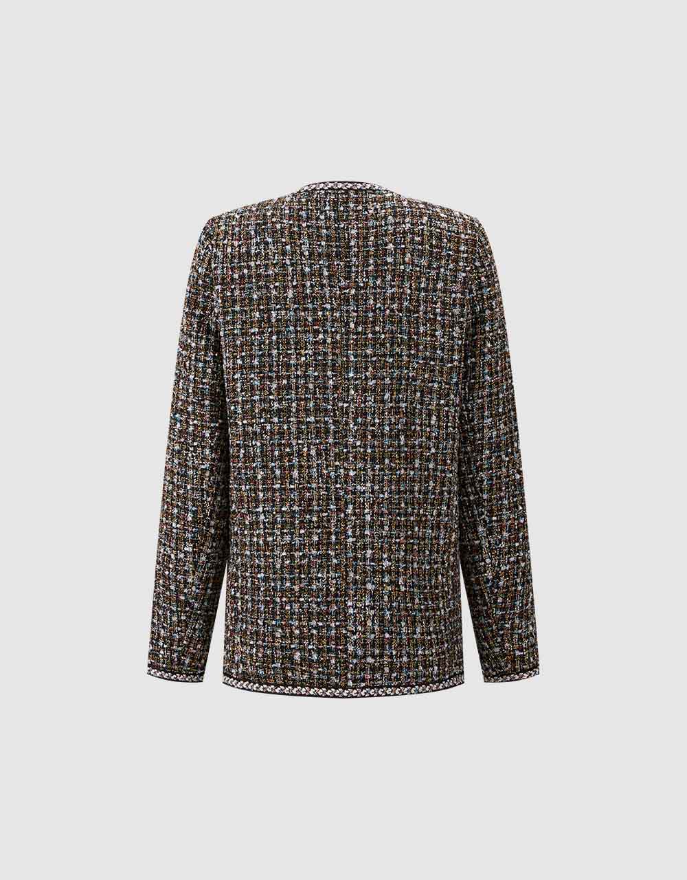 Tweed Button Up Jacket