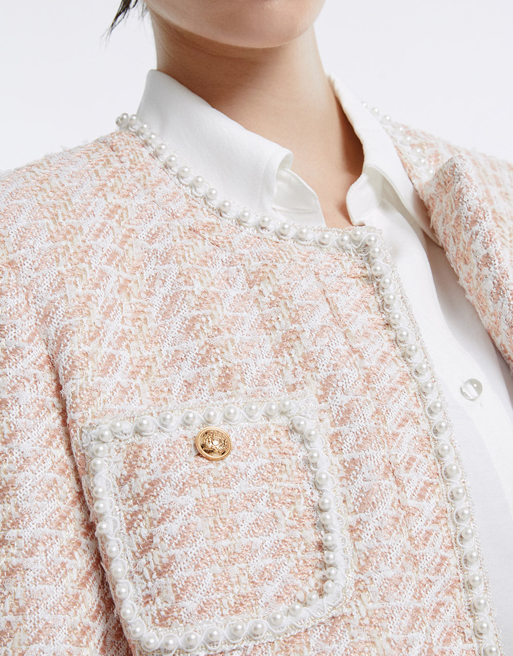 Patch Pocket Tweed Jacket