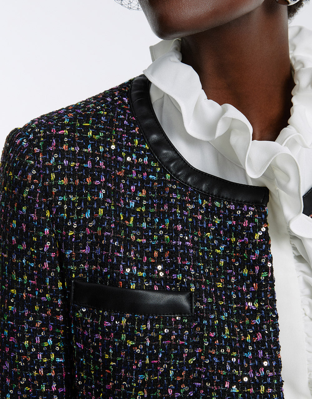 Cropped Tweed Cardigan