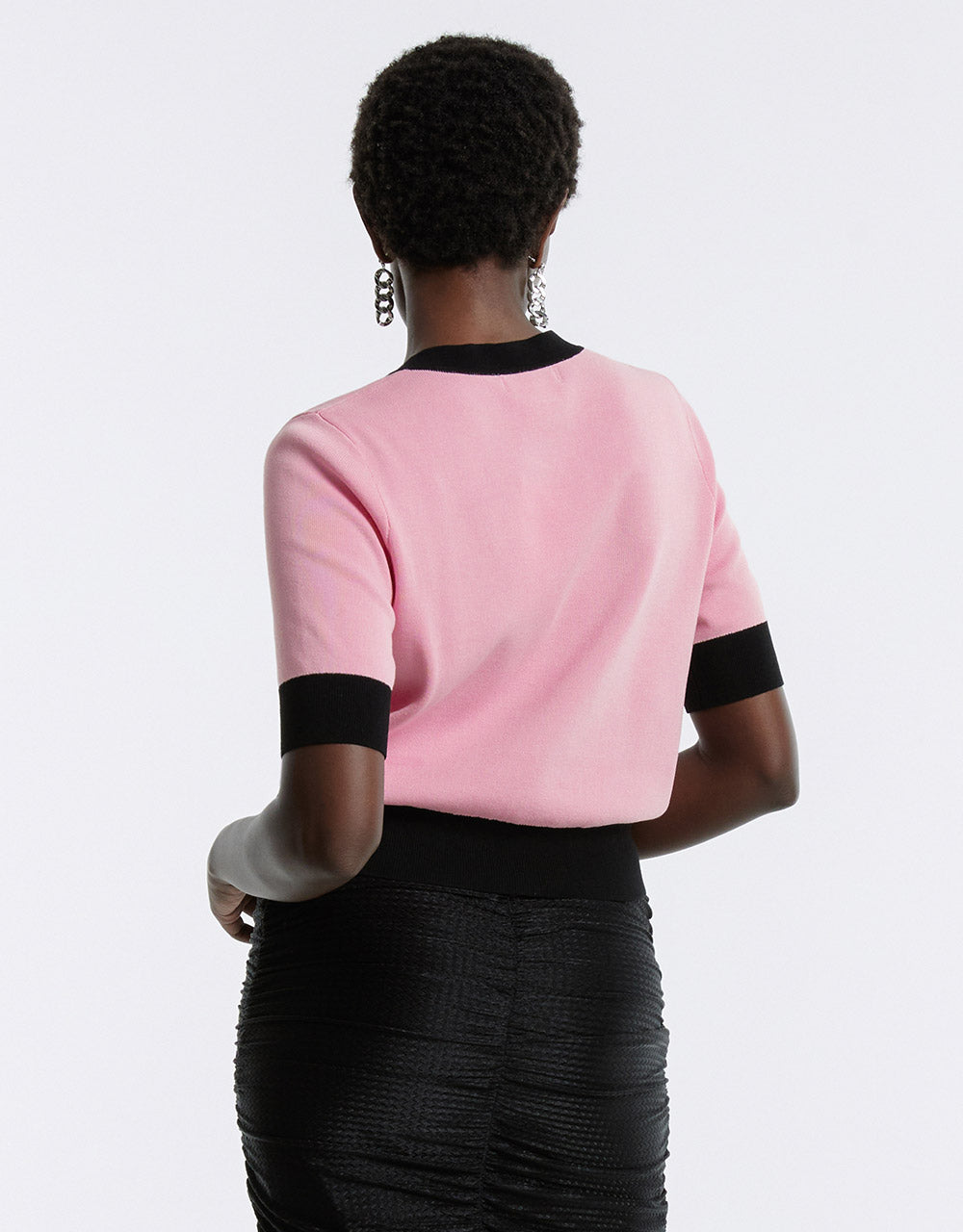 Contrast Trim Cardigan