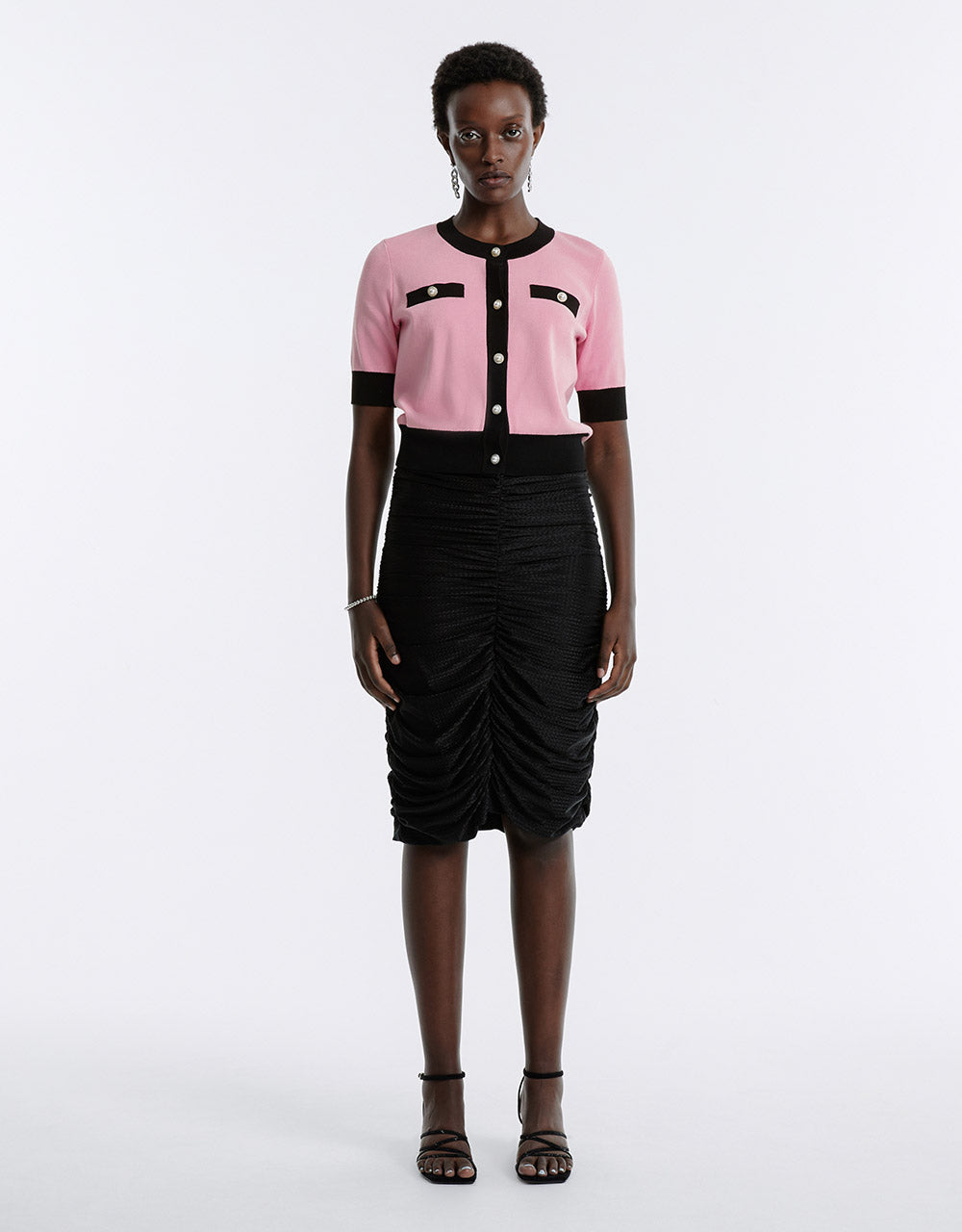 Contrast Trim Cardigan