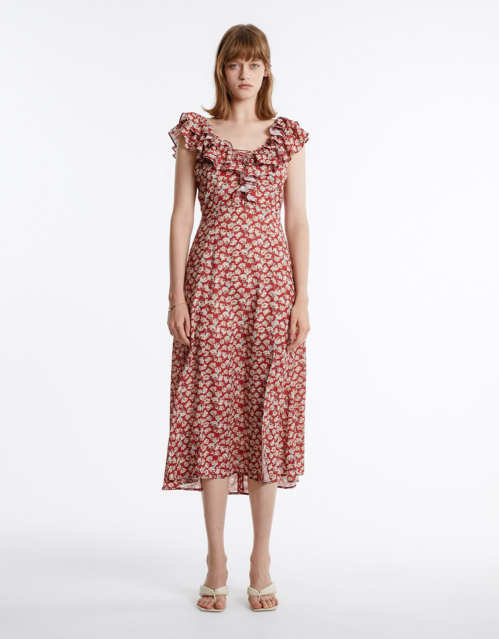 Floral Ruffled Dress