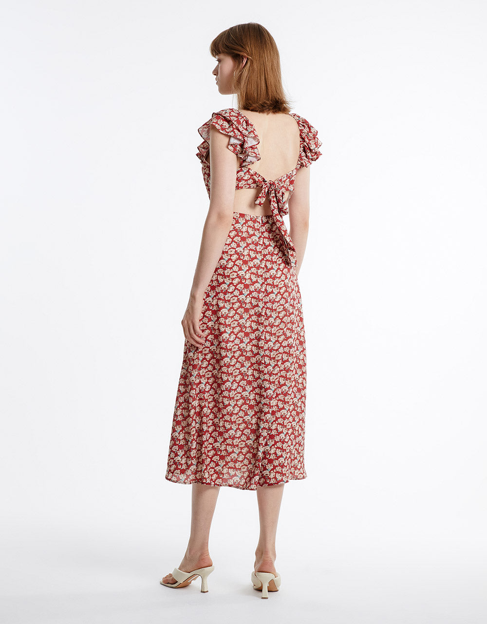 Floral Ruffled Dress