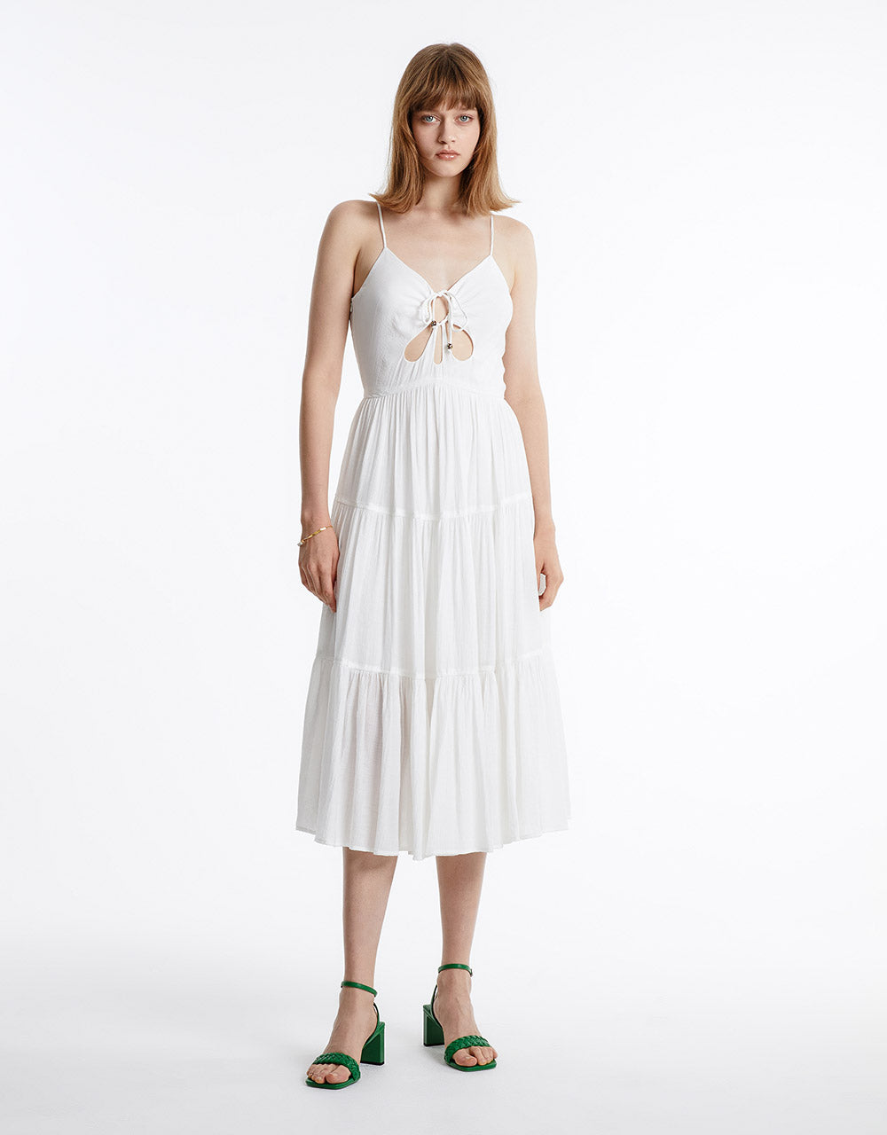 O-Ring Detail Cut Out Dress