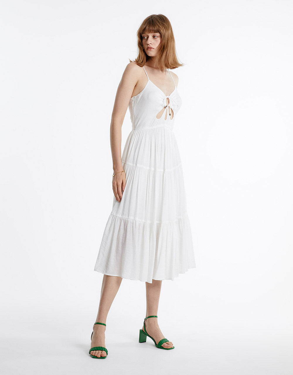 O-Ring Detail Cut Out Dress