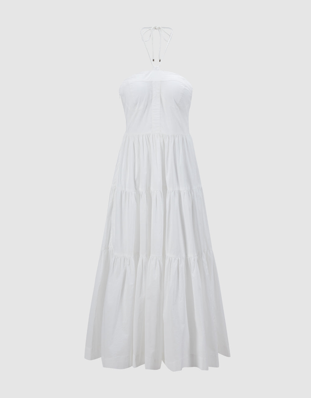 Halter Tiered Midi Dress