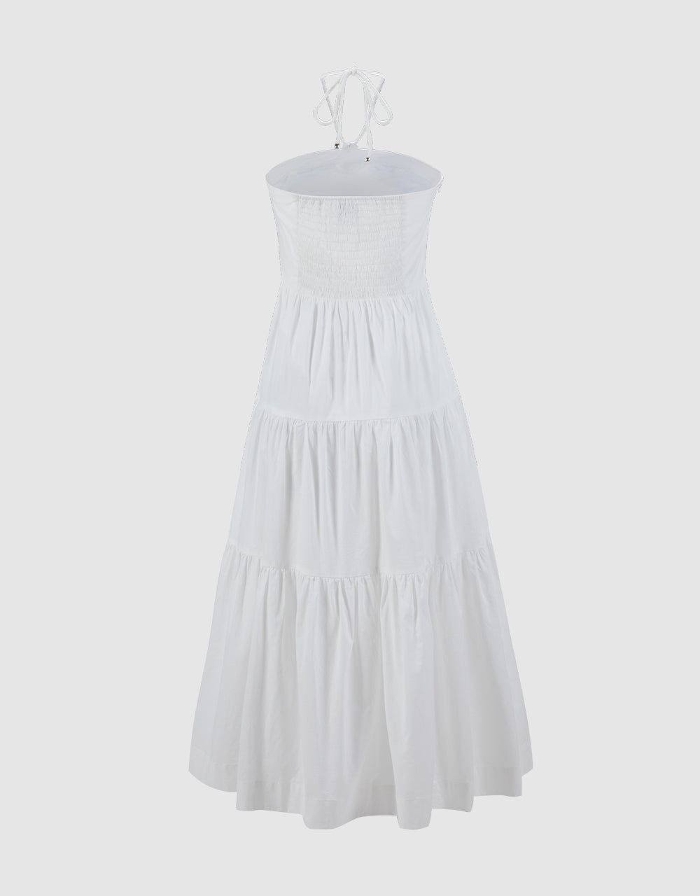 Halter Tiered Midi Dress