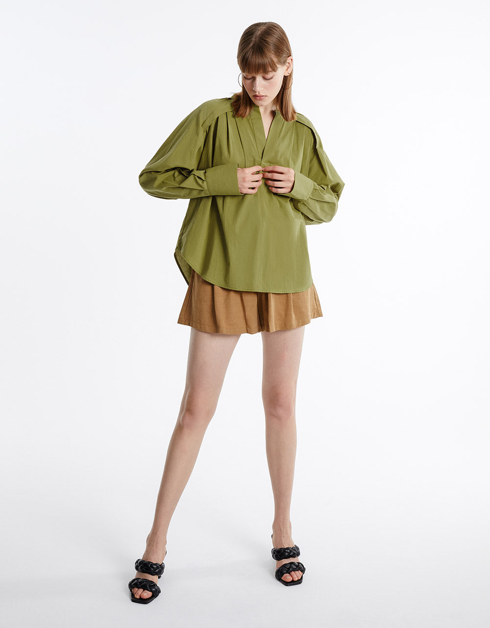 Pleated Detail Blouse