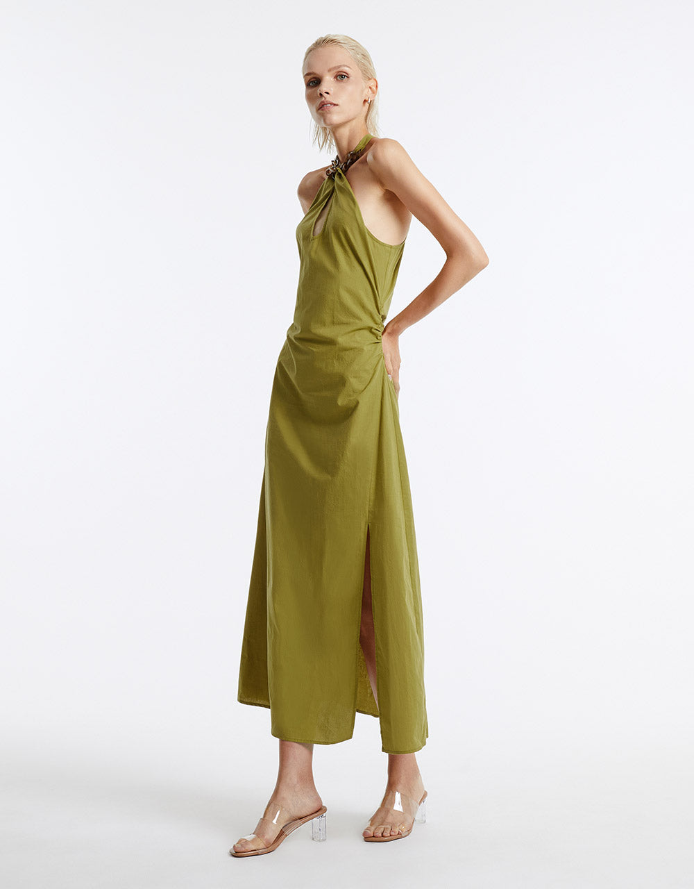 Cut Out Halter Dress