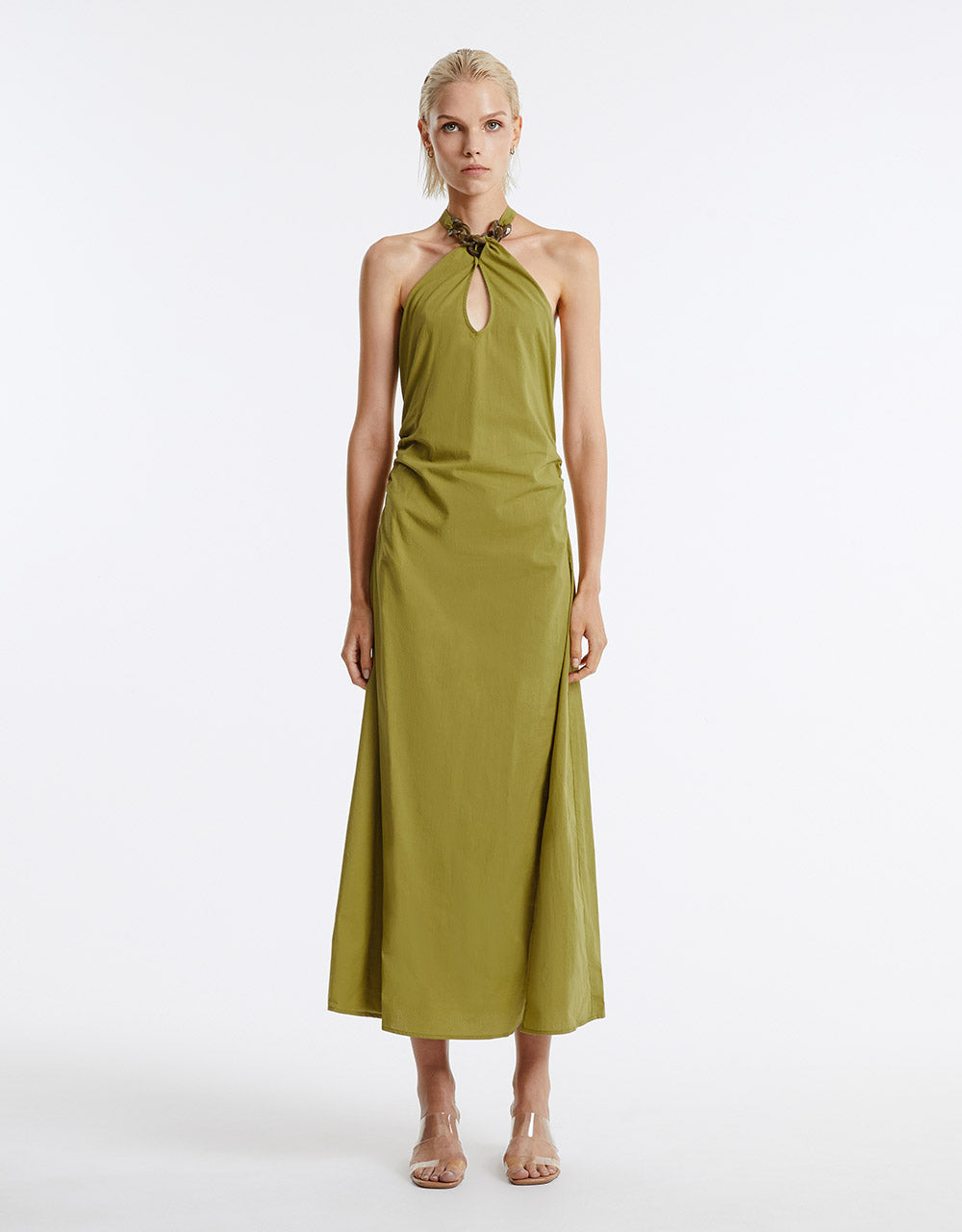 Cut Out Halter Dress