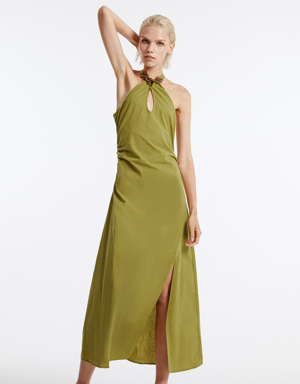 Cut Out Halter Dress