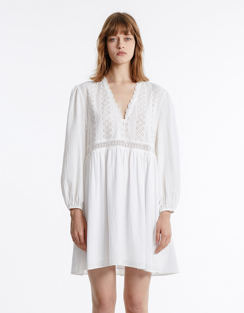 Puff Sleeve Mini Dress