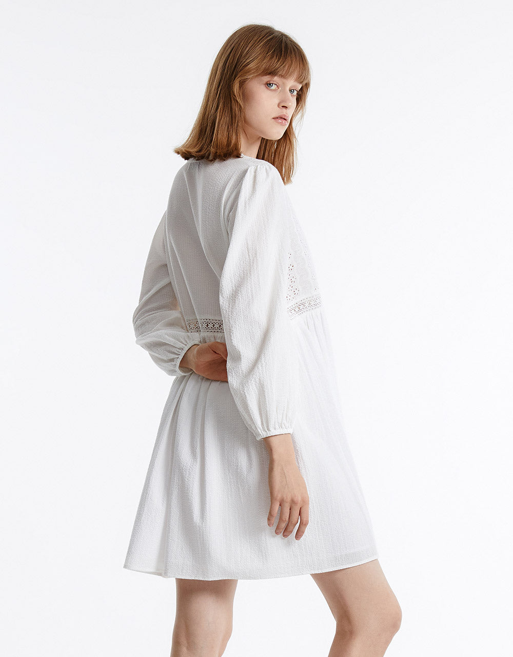 Puff Sleeve Mini Dress