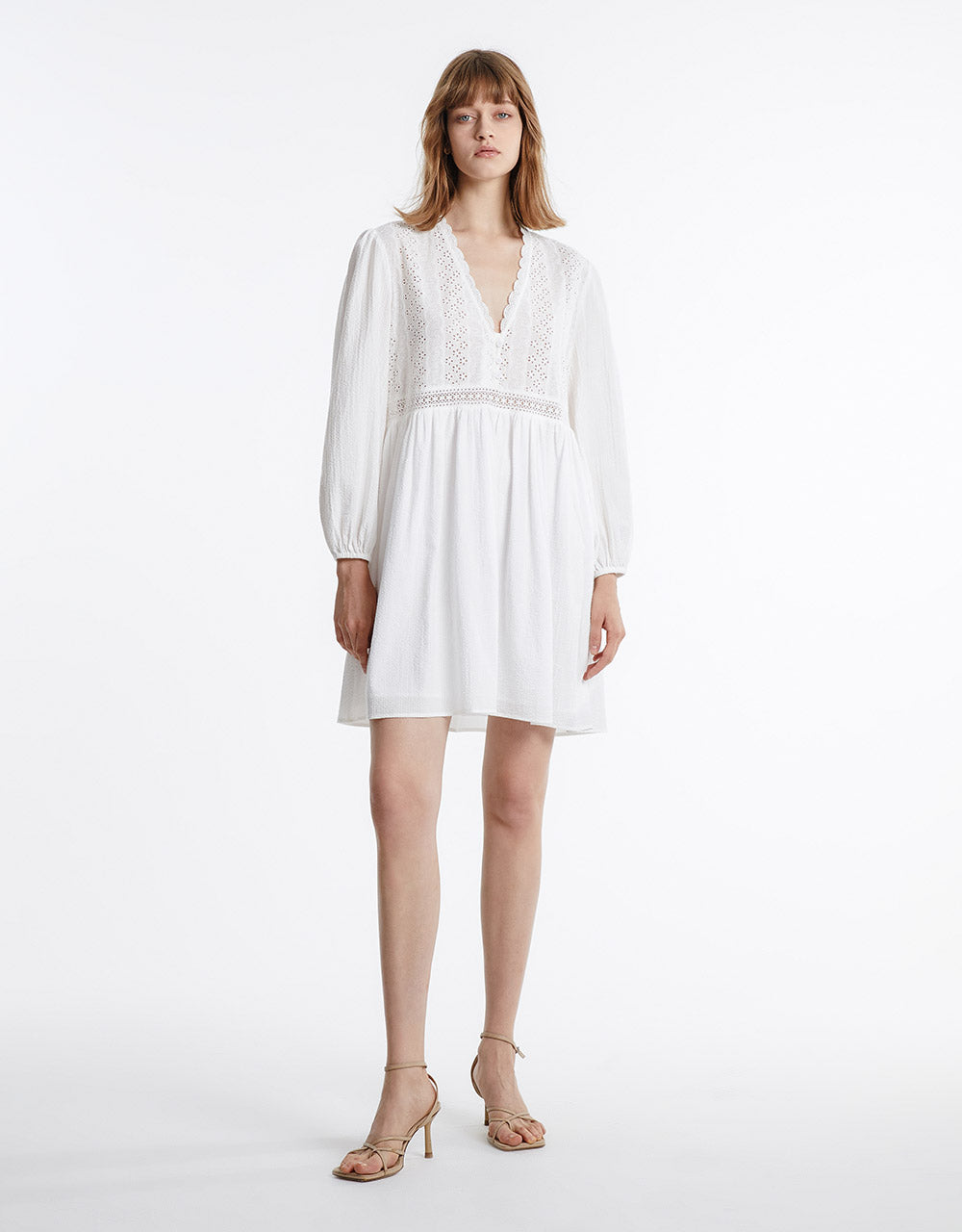 Puff Sleeve Mini Dress