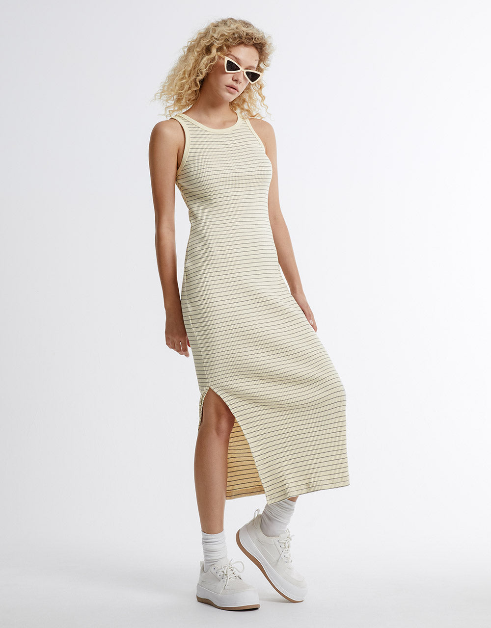 Checkered Midi Dress