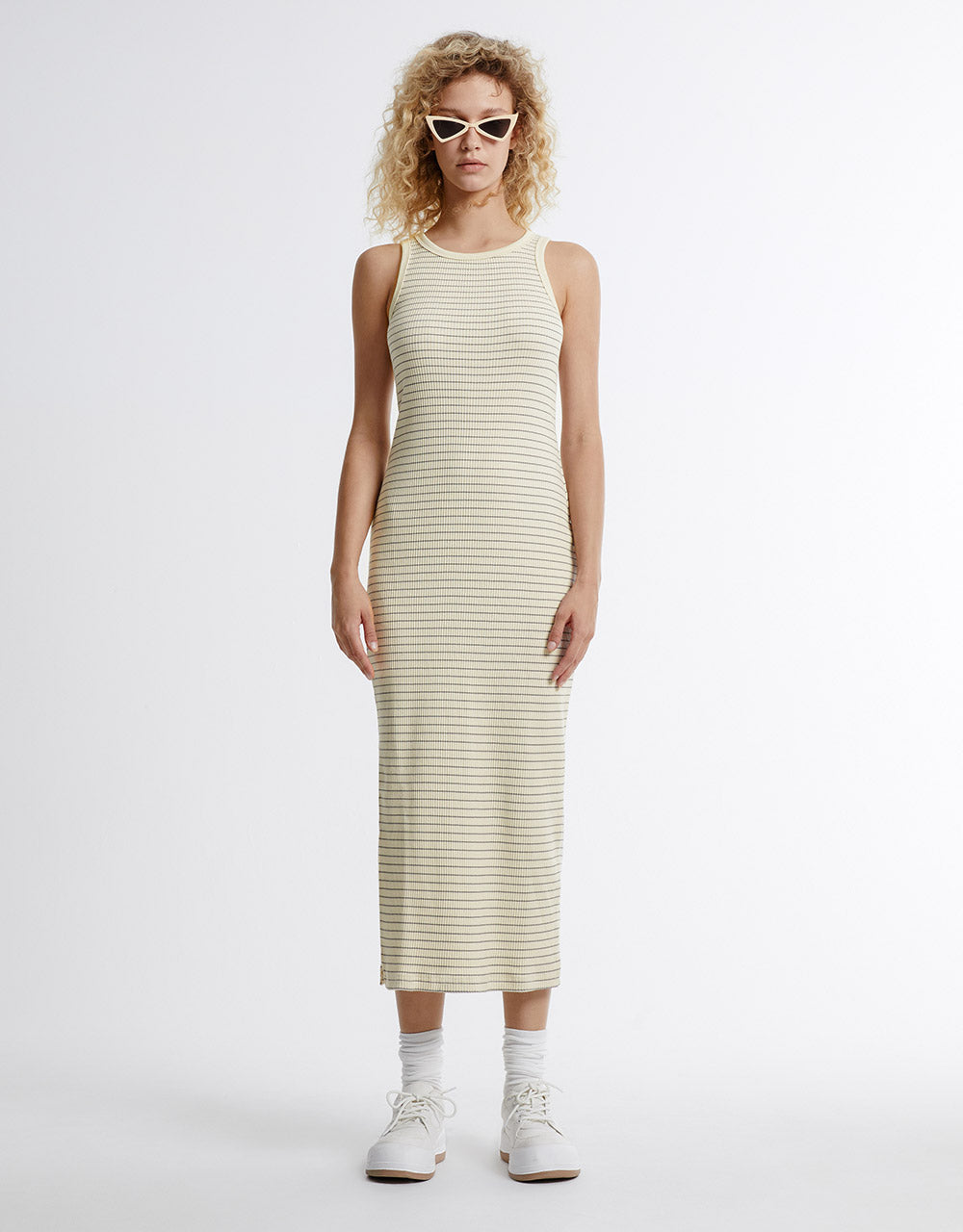 Checkered Midi Dress