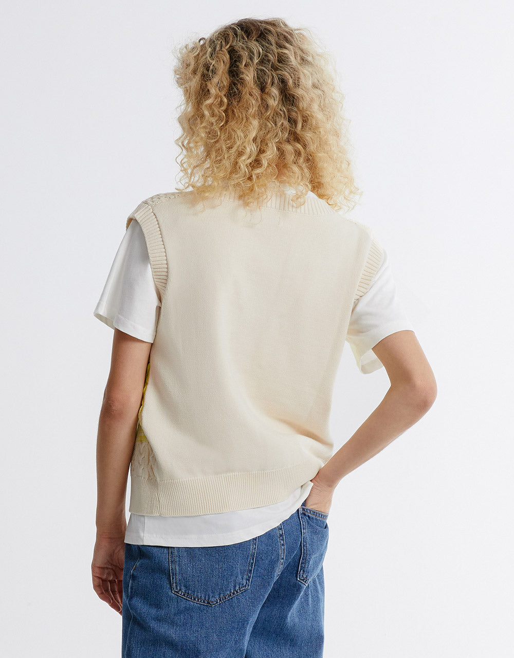 Ombre Sleeveless Cardigan