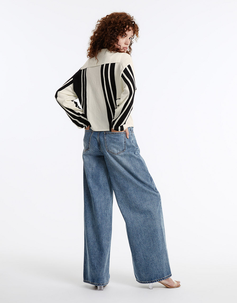 Belted Wide Leg Jeans