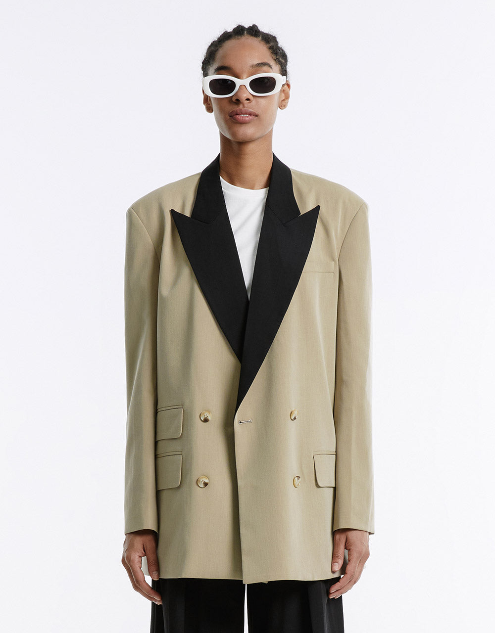 Contrast Color Blazer