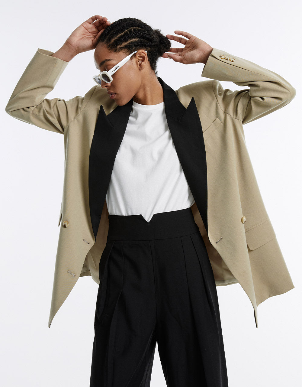 Contrast Color Blazer