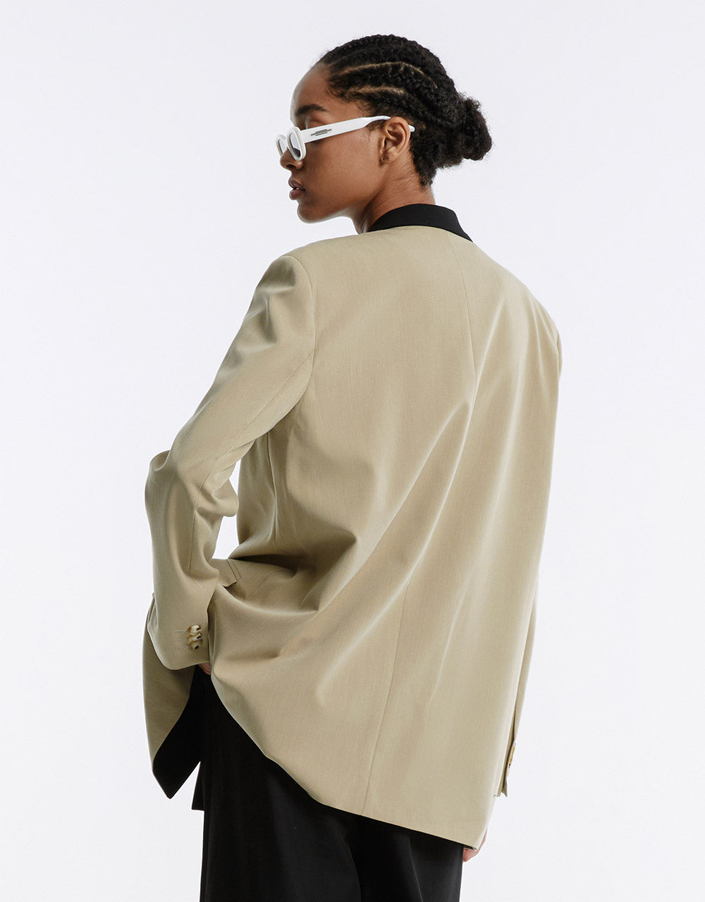 Contrast Color Blazer