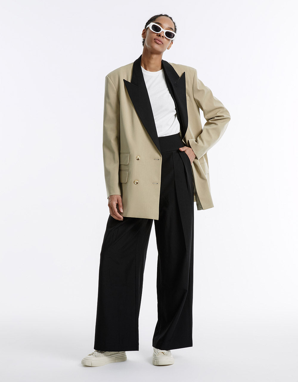 Contrast Color Blazer